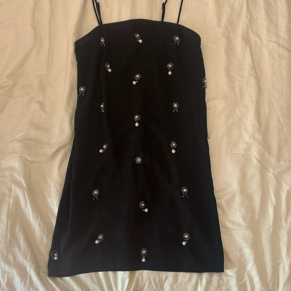 Embellished mini dress